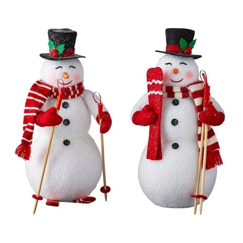Best reviews of π₯ The π Christmas Palace 16" RED AND WHITE SNOWMAN WITH SKIS ASSORTED SET OF 2 π 1 The Christmas Palace 16" RED AND WHITE SNOWMAN WITH SKIS ASSORTED SET OF 2