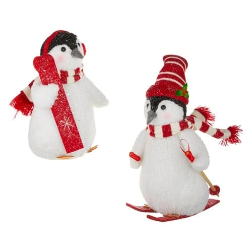 Discount β The π Christmas Palace 12" SKIING PENGUINS ASSORTED SET OF 2 β€οΈ 1 The Christmas Palace 12" SKIING PENGUINS ASSORTED SET OF 2