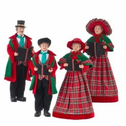 The Christmas Palace Table Tops 18" CHRISTMAS CAROLERS SET OF 4