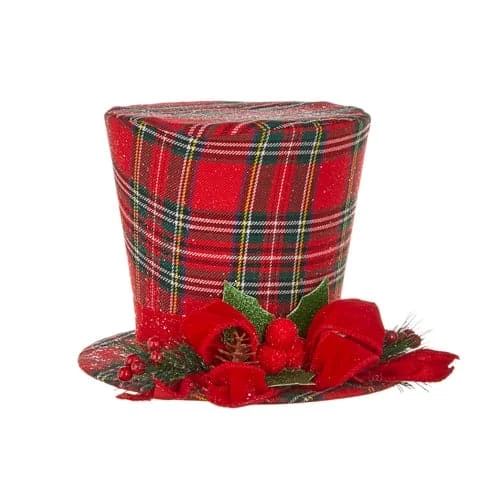 Coupon π The π Christmas Palace 10" RED PLAID TOP HAT WITH BOW Hats & Boxes π 1 The Christmas Palace 10" RED PLAID TOP HAT WITH BOW Hats & Boxes