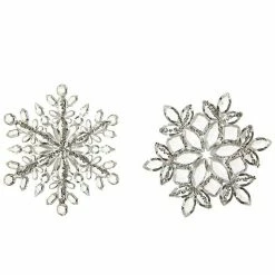 The Christmas Palace 5" SNOWFLAKES ASSORTED SET OF 12 Christmas Ornaments