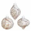 The Christmas Palace 4" TEXTURED PINECONE ORNAMENT ASSORTED SET OF 6