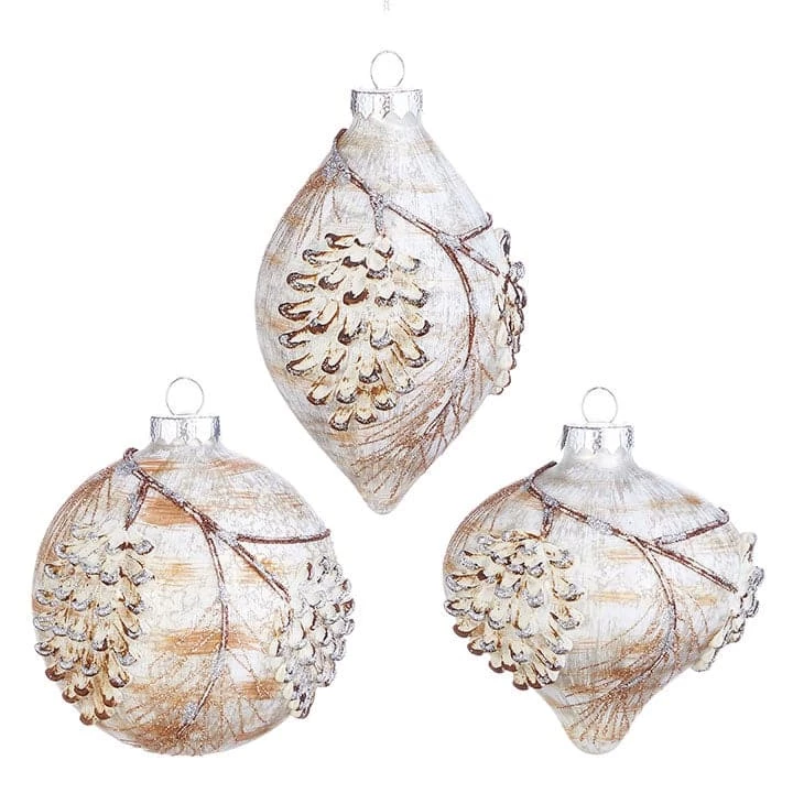 Top 10 β€οΈ The π Christmas Palace 4" TEXTURED PINECONE ORNAMENT ASSORTED SET OF 6 β 1 The Christmas Palace 4" TEXTURED PINECONE ORNAMENT ASSORTED SET OF 6
