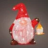 The Christmas Palace Outdoor LED 12" 40 LED COOL WHITE BATTERY OPERATED OUTDOOR GNOME ACRYLIC