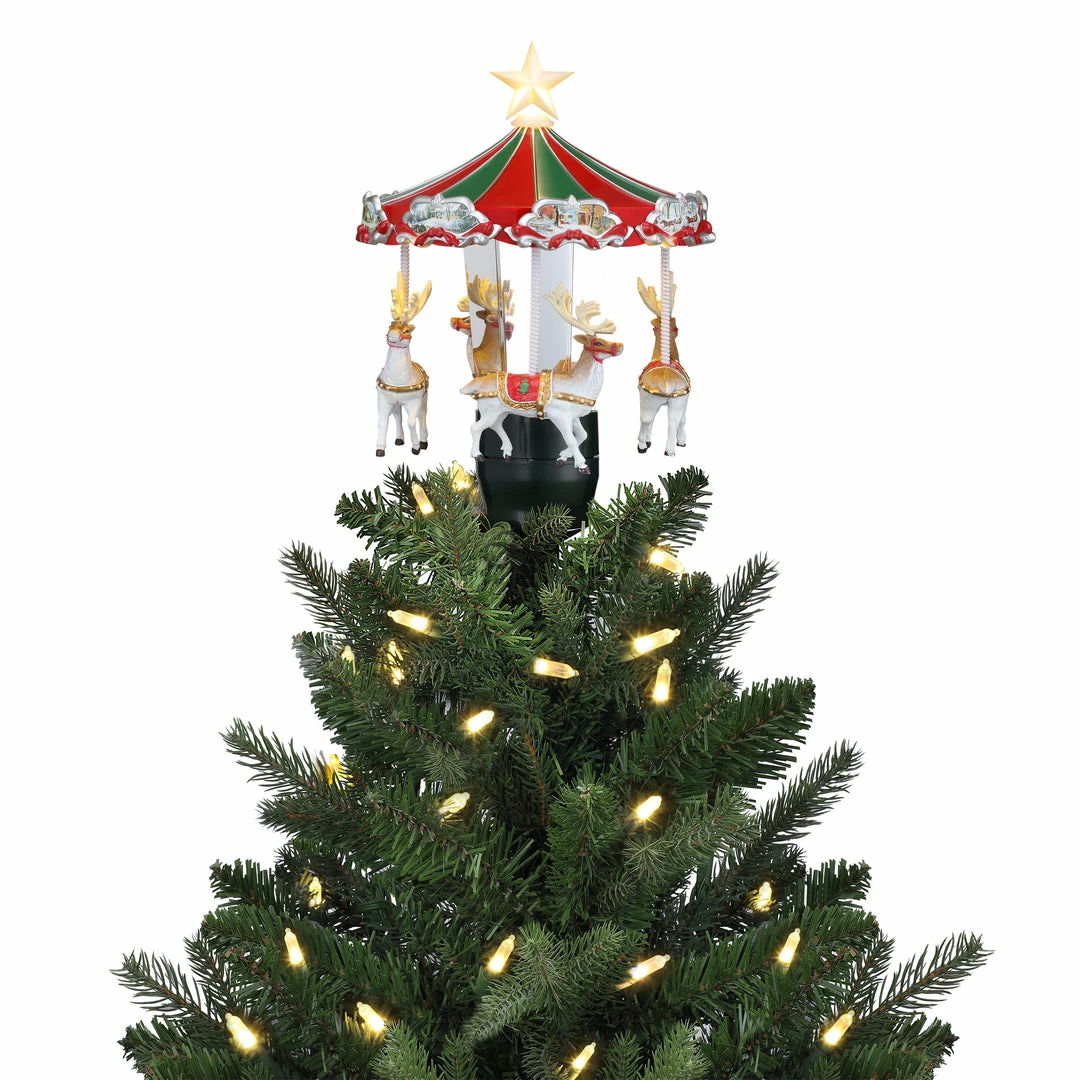 Cheap β€οΈ The π Christmas Palace Angels & Toppers 11" CAROUSEL ANIMATED TREE TOPPER β¨ 1 The Christmas Palace Angels & Toppers 11" CAROUSEL ANIMATED TREE TOPPER