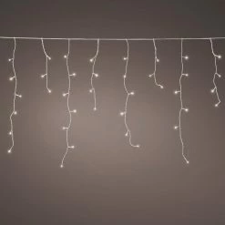 The Christmas Palace 24 FT EXTENSION SET WARM WHITE ICICLE 1 STRING OF 250 LED LIGHTS