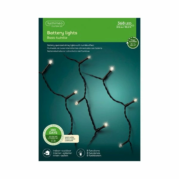 Buy π The π Christmas Palace 90 FT 368 LED WARM WHITE BLACK WIRE BATTERY OPERATED β€οΈ 3 The Christmas Palace 90 FT 368 LED WARM WHITE BLACK WIRE BATTERY OPERATED