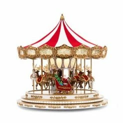 The Christmas Palace Animated Accessories 16" REGAL CHRISTMAS CAROUSEL