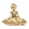 The Christmas Palace 17" GOLD LACE SITTING DOLL