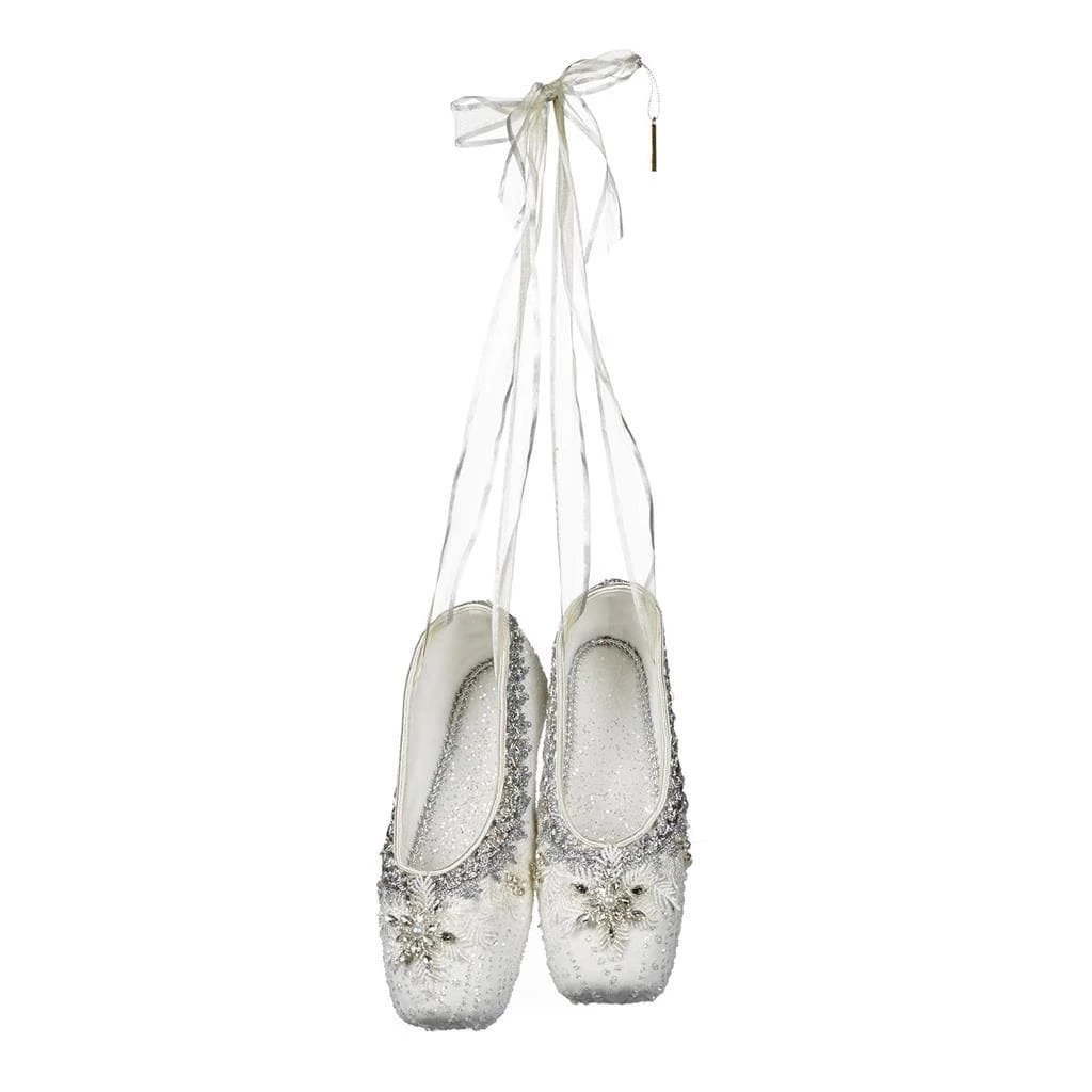 Outlet β The β Christmas Palace 10" WHITE & SILVER JEWELED WINTER BALLET SLIPPERS Crystal Elegance π 1 The Christmas Palace 10" WHITE & SILVER JEWELED WINTER BALLET SLIPPERS Crystal Elegance