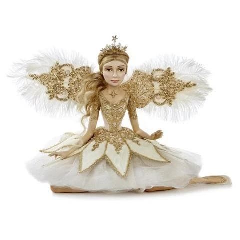 Buy π The β Christmas Palace 22" GOLD & WHITE MOONSTRUCK FAIRY π 1 The Christmas Palace 22" GOLD & WHITE MOONSTRUCK FAIRY