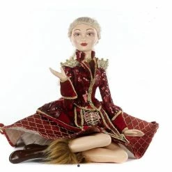 The Christmas Palace Changing Of The Guards 14" NUTCRACKER SITTING LADY DOLL