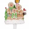 The Christmas Palace 9" GINGERBREAD STOCKING HOLDER Sugar & Spice