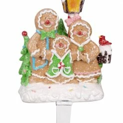 The Christmas Palace 9" GINGERBREAD STOCKING HOLDER Sugar & Spice