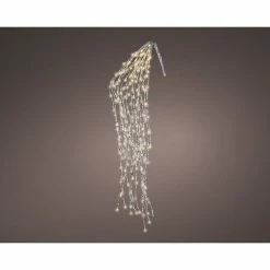 The Christmas Palace CHRISTMAS LIGHTS 3 FT 220 LED CASCADE LIGHT WARM WHITE WITH FLASHING LIGHTS