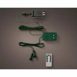 The Christmas Palace CHRISTMAS LIGHTS 16.4 FT 2 SPLITTERS TRANSFORMER SET WITH 8 FUNCTION MEMORY REMOTE