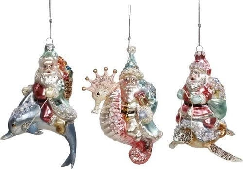 Best deal π The π Christmas Palace 3"-6" MARK ROBERTS SANTA UNDER THE SEA ASSORTED SET OF 3 ORNAMENTS π Christmas Ornaments β€οΈ 1 The Christmas Palace 3"-6" MARK ROBERTS SANTA UNDER THE SEA ASSORTED SET OF 3 ORNAMENTS Christmas Ornaments