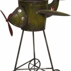 The Christmas Palace 19"X25" GREEN AIRPLANE Mark Roberts