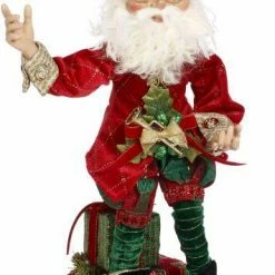 The Christmas Palace 19" MARK ROBERTS NORTH POLE MUSICIAN ELF STOCKING HOLDER