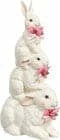 The Christmas Palace Easter MARK ROBERTS 13" RABBIT TRIO STACK