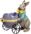 The Christmas Palace MARK ROBERTS 5" RABBIT WITH EGG CART Easter