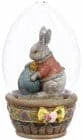 The Christmas Palace MARK ROBERTS 6" EASTER RABBIT UNDER GLASS DOME