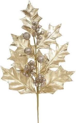 Top 10 β¨ The π Christmas Palace 28" GOLD GRAND HOLLY SPRAY SET OF 12 Stems & Picks π 1 The Christmas Palace 28" GOLD GRAND HOLLY SPRAY SET OF 12 Stems & Picks
