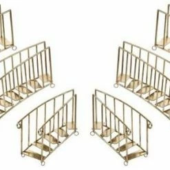 The Christmas Palace MARK ROBERTS 16" - 22" GOLD GRAND CHRISTMAS STAIRCASE SET OF 6