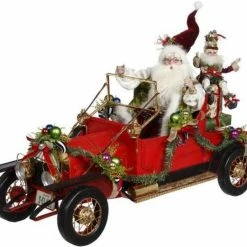 The Christmas Palace MARK ROBERTS 18" SANTA'S VINTAGE CAR Santas