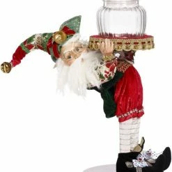 The Christmas Palace MARK ROBERTS 17" STOCKING ELF WITH JAR