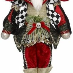 The Christmas Palace MARK ROBERTS 33.5" BLACK & WHITE DIAMOND NUTCRACKER Nutcrackers