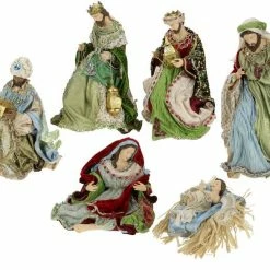 The Christmas Palace MARK ROBERTS 27" TRADITIONAL NATIVITY SET OF 6 Nativity & Stables