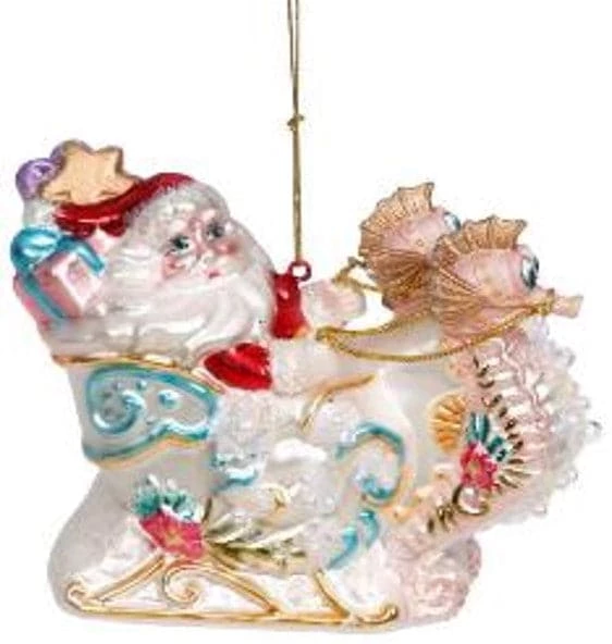 Wholesale 𧨠The β Christmas Palace MARK ROBERTS 4.5" SANTA ON SEASHORE SLEIGH ORNAMENT β Christmas Ornaments π₯ 1 The Christmas Palace MARK ROBERTS 4.5" SANTA ON SEASHORE SLEIGH ORNAMENT Christmas Ornaments