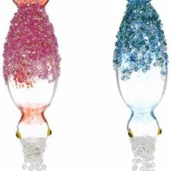 The Christmas Palace MARK ROBERTS 6" SQUID BEADED ORNAMENT ASSORTED SET OF 6