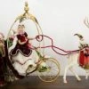 The Christmas Palace Santas MARK ROBERTS 36" MR. & MRS. CLAUS CARRIAGE SET