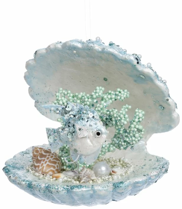 Flash Sale π The π Christmas Palace MARK ROBERTS 6" LARGE BLUE CORAL SHELL ORNAMENT SET OF 4 π Christmas Ornaments π― 1 The Christmas Palace MARK ROBERTS 6" LARGE BLUE CORAL SHELL ORNAMENT SET OF 4 Christmas Ornaments