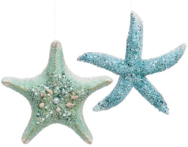 Flash Sale ✨ The ❄ Christmas Palace MARK ROBERTS 12" JEWELED STAR FISH ORNAMENT ASSORTED SET OF 2 ❄ Christmas Ornaments ✔️ 1 The Christmas Palace MARK ROBERTS 12" JEWELED STAR FISH ORNAMENT ASSORTED SET OF 2 Christmas Ornaments
