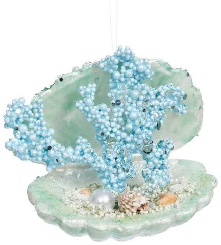 Cheap π The β Christmas Palace β Christmas Ornaments MARK ROBERTS 4.5" SMALL BLUE CORAL SHELL ORNAMENT SET OF 4 π 1 The Christmas Palace Christmas Ornaments MARK ROBERTS 4.5" SMALL BLUE CORAL SHELL ORNAMENT SET OF 4