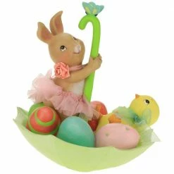The Christmas Palace MARK ROBERTS 6" RABBIT SITTING ON UMBRELLA Easter