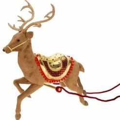 The Christmas Palace Deers, Bears & Swans MARK ROBERTS 28" CHECKERED DEER FLYING