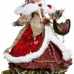 The Christmas Palace MARK ROBERTS 23" HIGHLAND PLAID MRS CLAUS