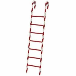 The Christmas Palace MARK ROBERTS 3 FT CANDY STRIPE LADDER Sleighs & Ladders