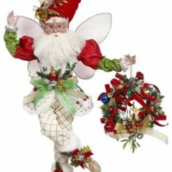 The Christmas Palace Skirts & Stockings MARK ROBERTS 19" CHRISTMAS WREATH FAIRY STOCKING HOLDER