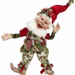 The Christmas Palace Elves MARK ROBERTS 36" LARGE HOLLY AND IVY ELF