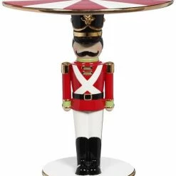 The Christmas Palace MARK ROBERTS 13" NUTCRACKER CAKE STAND Table Tops