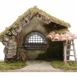 The Christmas Palace 13"X7"X10" ITALIAN STABLE Nativity & Stables