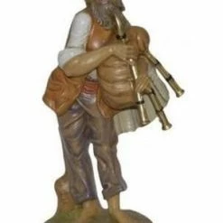 The Christmas Palace 12" PEASANT MAN FIGURINE Nativity & Stables