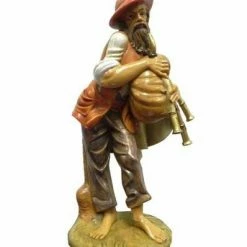 The Christmas Palace Nativity & Stables 12" PEASANT MAN WITH WOOD FIGURINE