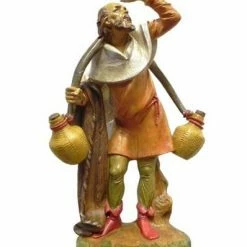 The Christmas Palace 12" OLD PEASANT WITH JUGS FIGURINE