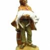 The Christmas Palace 12" PEASANT MAN WITH LAMB FIGURINE Nativity & Stables